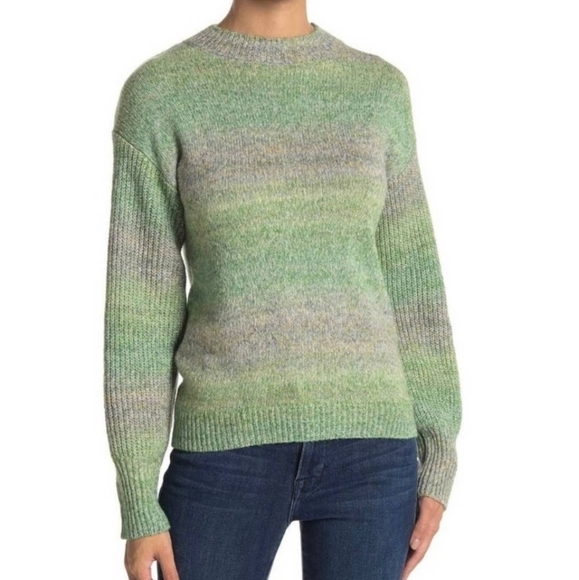 BP sweater NWT XS green grey crew neck - Picture 1 of 7